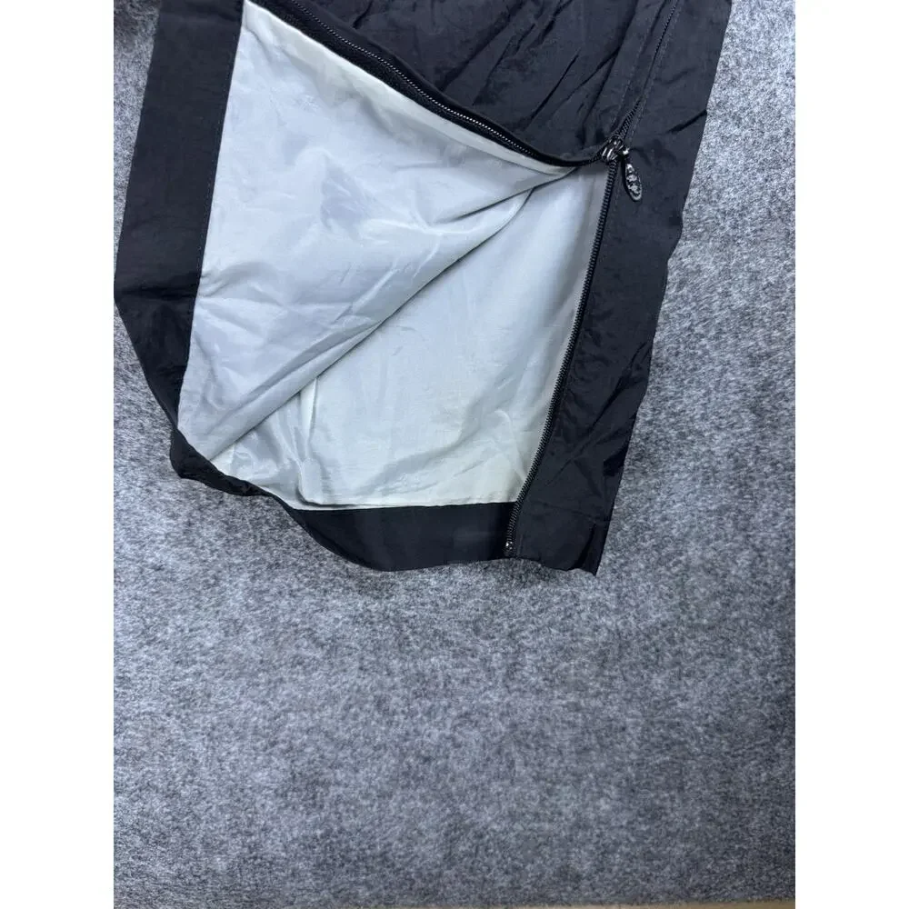 Vintage Adidas Track Pants Mens Medium Black Windbreaker Wind Pants 90s Y2K